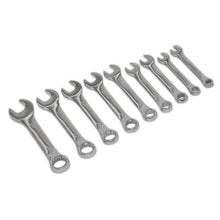 Load image into Gallery viewer, Sealey Stubby Combination Spanner Set 9pc - Metric (Siegen)