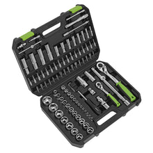Load image into Gallery viewer, Sealey Topchest & Rollcab Combination 6 Drawer Ball-Bearing Slides - Black & 170pc Tool Kit
