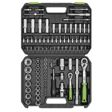 Load image into Gallery viewer, Sealey Socket Set 94pc 1/4" & 1/2" Sq Drive WallDrive Metric (Siegen)