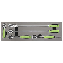 Load image into Gallery viewer, Sealey Ratchet Wrench Set 3/8" Drive 5pc Flip Reverse (Siegen)