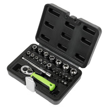 Load image into Gallery viewer, Sealey Socket Set 25pc 1/4" Drive - Metric (Siegen)