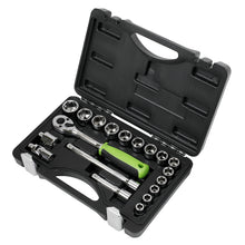 Load image into Gallery viewer, Sealey Socket Set 19pc 3/8" Drive Metric (Siegen)