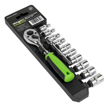Load image into Gallery viewer, Sealey Socket Set 12pc 1/4" Drive WallDrive Metric (Siegen)