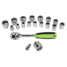 Load image into Gallery viewer, Sealey Socket Set 19pc 3/8" Drive 6pt WallDrive Metric (Siegen)