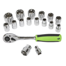 Load image into Gallery viewer, Sealey Socket Set 17pc 1/2" Drive 6pt WallDrive Metric (Siegen)