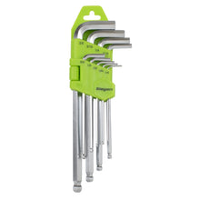 Load image into Gallery viewer, Sealey Hex Key Set Long Ball-End 9pc - Imperial