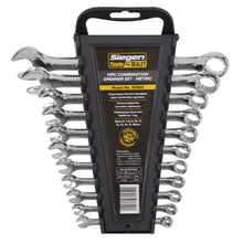 Load image into Gallery viewer, Sealey Combination Spanner Set 11pc in Carry Rack - Metric (Siegen)
