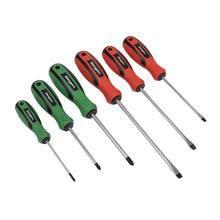 Load image into Gallery viewer, Sealey Soft Grip Screwdriver Set 6pc (Siegen)