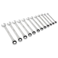 Load image into Gallery viewer, Sealey Ratchet Combination Spanner Set 12pc Metric (Siegen)