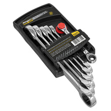 Load image into Gallery viewer, Sealey Double End Ratchet Ring Spanner Set 6pc Metric (Siegen)