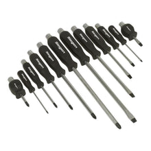 Load image into Gallery viewer, Sealey Screwdriver Set 12pc Hammer-Thru (Siegen)