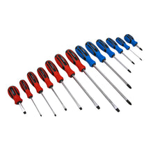 Load image into Gallery viewer, Sealey Screwdriver Set 13pc Hammer-Thru (Siegen)