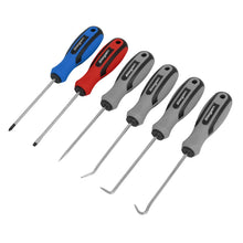 Load image into Gallery viewer, Sealey Mini Pick & Screwdriver Set 6pc (Siegen)
