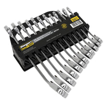 Load image into Gallery viewer, Sealey Reversible Ratchet Combination Spanner Set 12pc Metric (Siegen)