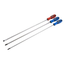 Load image into Gallery viewer, Sealey Screwdriver Set 3pc Extra-Long (Siegen)