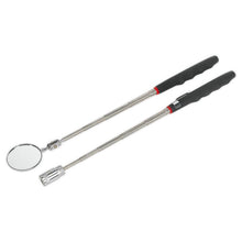 Load image into Gallery viewer, Sealey Telescopic Magnetic LED Pick-Up Tool & Inspection Mirror Set 2pc (Siegen)