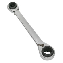 Load image into Gallery viewer, Sealey Ratchet Ring Spanner 4-in-1 Reversible Metric (Siegen)