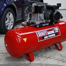 Load image into Gallery viewer, Sealey Air Compressor 150L Belt Drive 3hp, Cast Cylinders (SAC1153B)