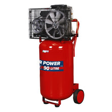 Load image into Gallery viewer, Sealey Compressor 90L Vertical Belt Drive 3hp