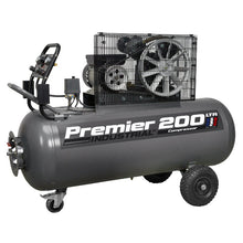 Load image into Gallery viewer, Sealey Air Compressor 200L Belt Drive 3hp, Front Control Panel