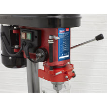 Load image into Gallery viewer, Sealey Pillar Drill 5-Speed Hobby Model 580mm Height 350W/230V