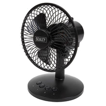 Load image into Gallery viewer, Sealey Oscillating USB Desk Fan 3-Speed 6"