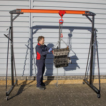 Load image into Gallery viewer, Sealey Portable Lifting Gantry Crane Adjustable 0.5 Tonne