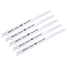 Load image into Gallery viewer, Sealey Reciprocating Saw Blade Wood & Nail 230mm (9") 6tpi - Pack of 5