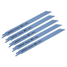 Load image into Gallery viewer, Sealey Reciprocating Saw Blade Metal 230mm (9") 18tpi - Pack of 5