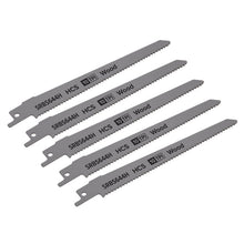 Load image into Gallery viewer, Sealey Reciprocating Saw Blade Clean Wood 150mm (6") 10tpi - Pack of 5
