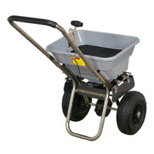 Load image into Gallery viewer, Sealey Stainless Steel Broadcast Salt Spreader 37kg Walk Behind