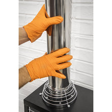 Load image into Gallery viewer, Sealey Orange Diamond Grip Extra-Thick Nitrile Powder-Free Gloves X-Large - Pack of 50