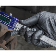 Load image into Gallery viewer, Sealey Black Diamond Grip Extra-Thick Nitrile Powder-Free Gloves X-Large - Pack of 50