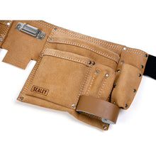 Load image into Gallery viewer, Sealey Double Pouch Leather Tool Belt