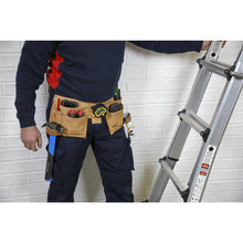 Load image into Gallery viewer, Sealey Double Pouch Leather Tool Belt