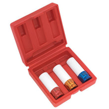 Load image into Gallery viewer, Sealey Alloy Wheel Impact Socket Set 3pc 1/2" Drive