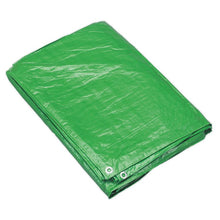 Load image into Gallery viewer, Sealey Tarpaulin 2.44M x 3.05M Green