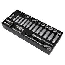 Load image into Gallery viewer, Sealey Tool Tray, Socket Set 35pc 3/8" Drive (Premier)