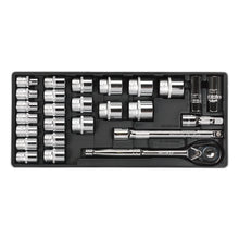Load image into Gallery viewer, Sealey Tool Tray, Socket Set 26pc 1/2" Drive (Premier)
