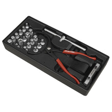 Load image into Gallery viewer, Sealey Tool Tray, Oil Filter Wrench, Pliers & Drain Plug Set 21pc (Premier)