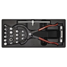 Load image into Gallery viewer, Sealey Topchest & Rollcab Combination 14 Drawer Ball-Bearing Slides - Red/Grey & 1233pc Tool Kit (Premier)