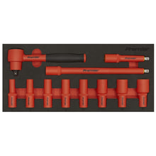 Load image into Gallery viewer, Sealey Insulated Socket Set, Tool Tray 11pc 3/8" Drive - VDE Approved