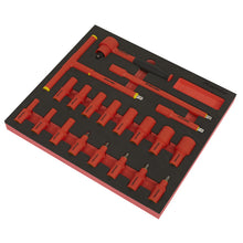 Load image into Gallery viewer, Sealey Insulated Socket Set, Tool Tray 20pc 3/8" Drive 6pt WallDrive - VDE Approved