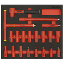 Load image into Gallery viewer, Sealey Insulated Socket Set, Tool Tray 20pc 3/8" Drive 6pt WallDrive - VDE Approved