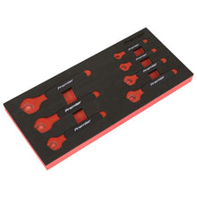 Load image into Gallery viewer, Sealey Insulated Open-End Spanner Set, Tool Tray 7pc - VDE Approved