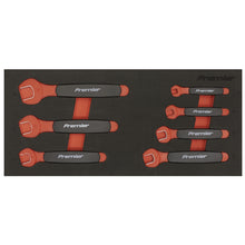 Load image into Gallery viewer, Sealey Insulated Open-End Spanner Set, Tool Tray 7pc - VDE Approved