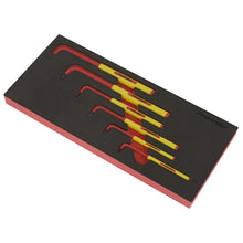 Load image into Gallery viewer, Sealey Hex Key Set, Tool Tray 6pc - VDE Approved