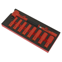 Load image into Gallery viewer, Sealey Insulated Socket Set, Tool Tray 10pc 1/2" Drive - VDE Approved
