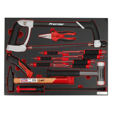Load image into Gallery viewer, Sealey Tool Tray, Hacksaw, Hammers & Punches 13pc (Machinist Hammer) (Premier)