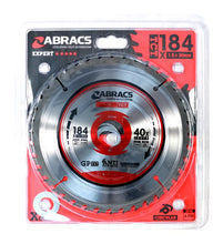 Load image into Gallery viewer, Abracs TCT Blade 184mm x 30mm x 40T - Wood